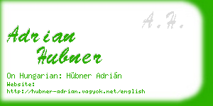 adrian hubner business card